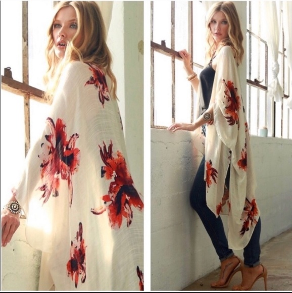 Boutique Listing Other - 🆕️ Floral Print Kimono Cover Up